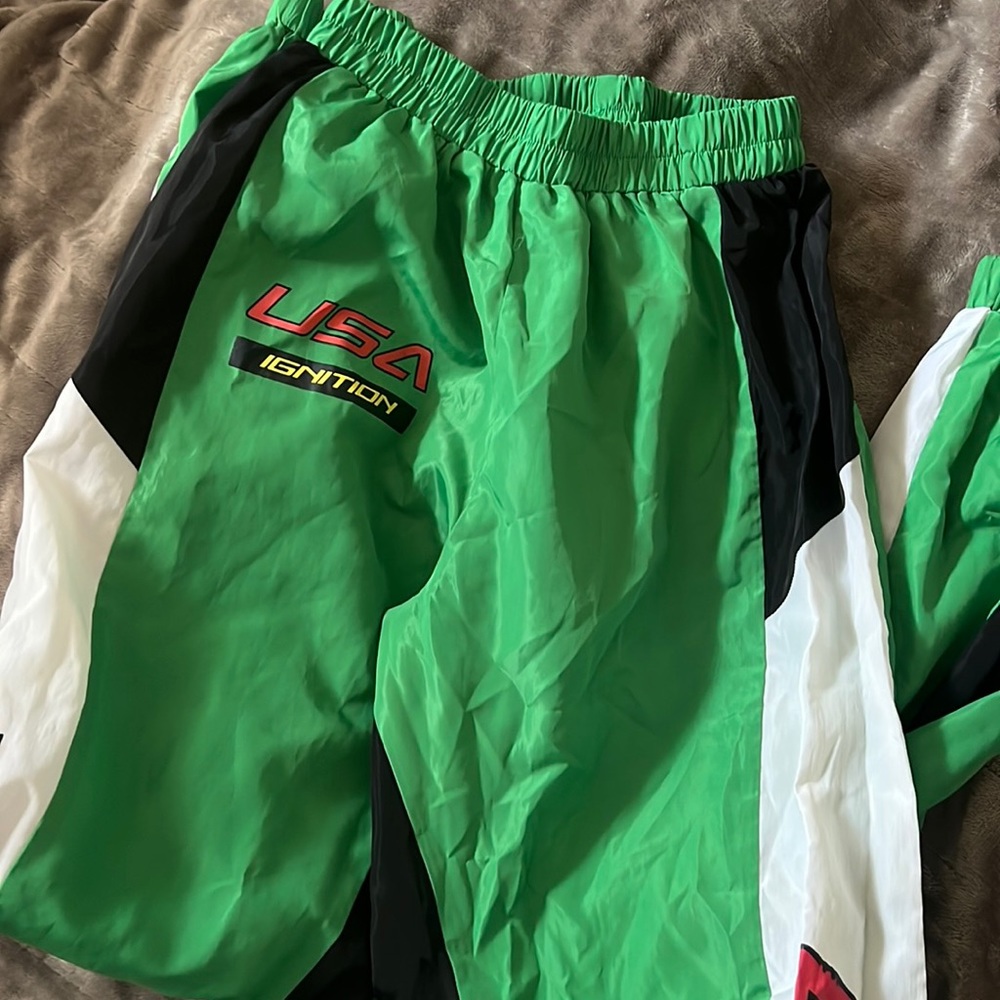 Green pretty little thing trousers
